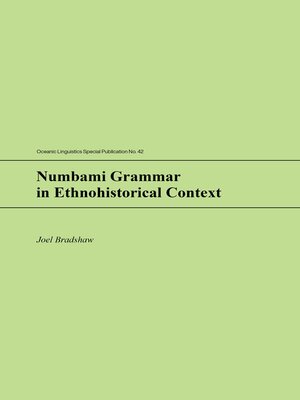 cover image of Numbami Grammar in Ethnohistorical Context